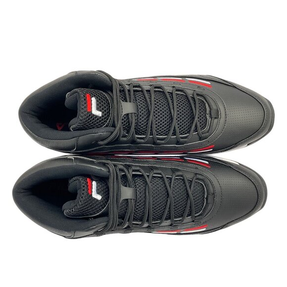 Fila Men's Mid-Cut Spitfire Athletic Sneakers 1BM01817-014 Black/Red Size 14M - Picture 4 of 9